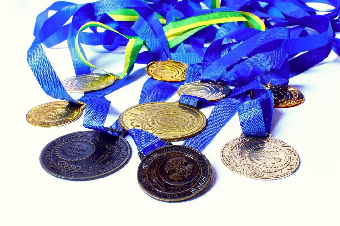 Foto de medalhas